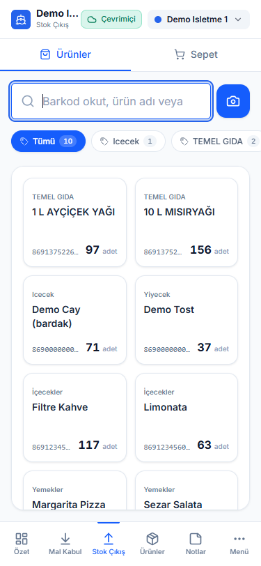 Mobil arayüz